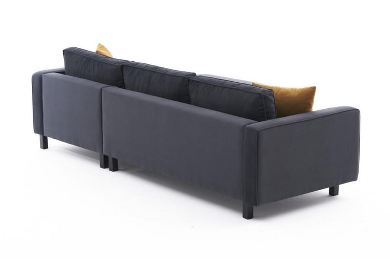 Kaletea Sofa m. Divan 4-seters - Mørkegrå - Møbler - Sofaer - Sofa med sjeselong