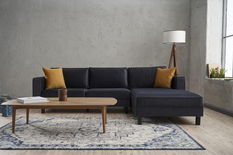 Kaletea Sofa m. Divan 4-seters - Mørkegrå - Møbler - Sofaer - Sofa med sjeselong