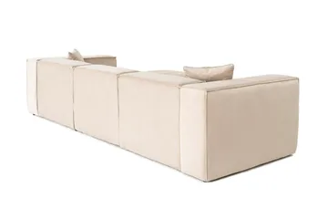 Kaolins Sofa med Sjeselong 3-seter - Krem - Møbler - Sofaer - Sofa med sjeselong
