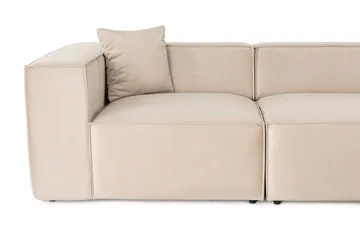 Kaolins Sofa med Sjeselong 3-seter - Krem - Møbler - Sofaer - Sofa med sjeselong