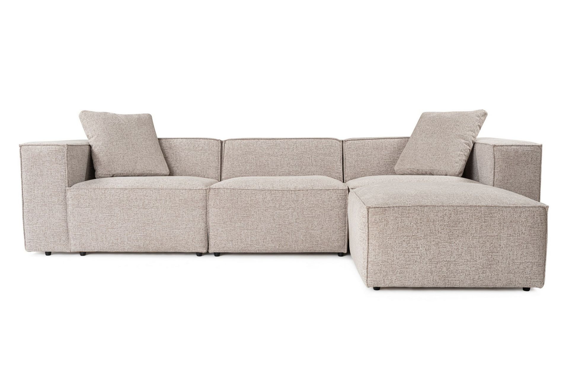 Kaolins Sofa med Sjeselong 3-seter - Mokka - Møbler - Sofaer - Sofa med sjeselong