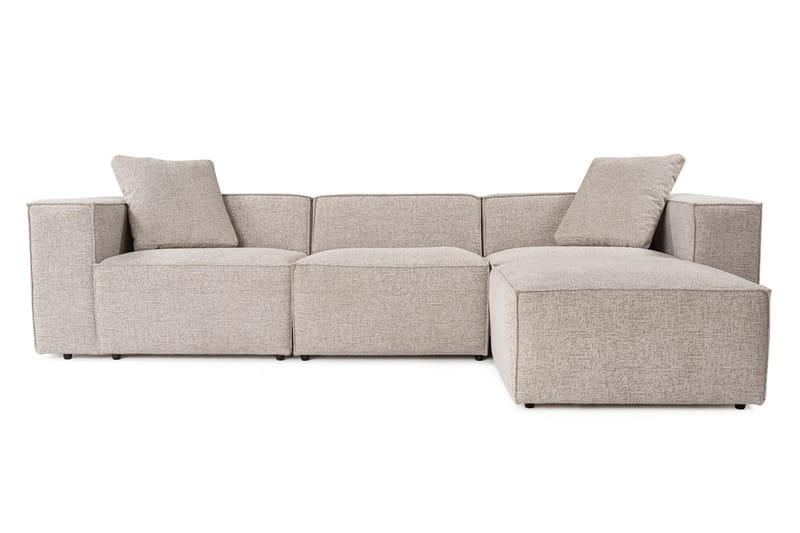 Kaolins Sofa med Sjeselong 3-seter - Mokka - Møbler - Sofaer - Sofa med sjeselong