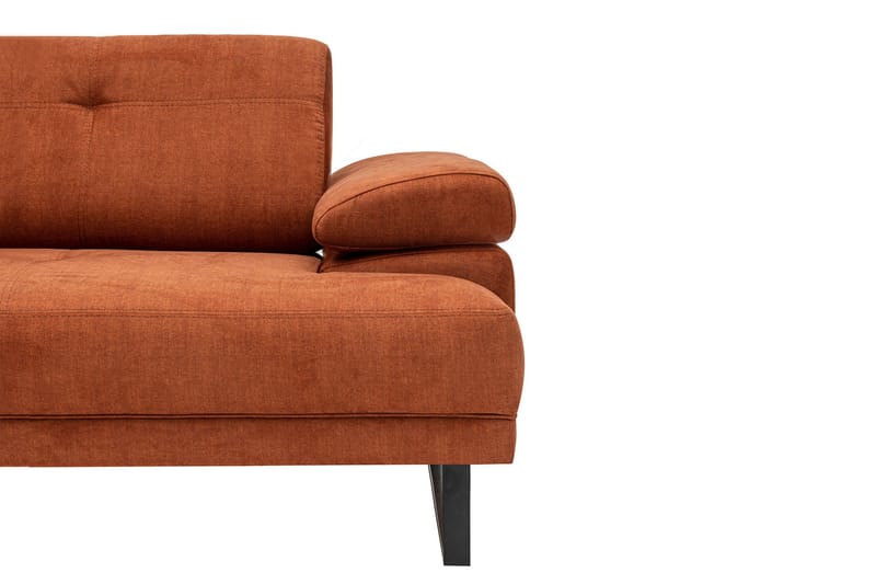 Kitimat 3-seter Venstrevendt L-formet Sofa med Sjeselong 314 cm i Stoff - Oransje - Møbler - Sofaer - Sofa med sjeselong - 3 seters sofa med divan