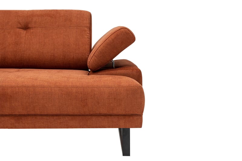 Kitimat 3-seter Venstrevendt L-formet Sofa med Sjeselong 314 cm i Stoff - Oransje - Møbler - Sofaer - Sofa med sjeselong - 3 seters sofa med divan