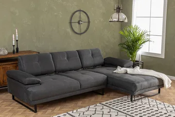 Kitimat Divansofa 3-seters - Antrasitt - Møbler - Sofaer - Sofa med sjeselong - 3 seters sofa med divan
