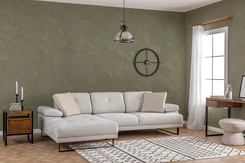 Kitimat Divansofa 3-seters - Beige - Møbler - Sofaer - Sofa med sjeselong - 3 seters sofa med divan