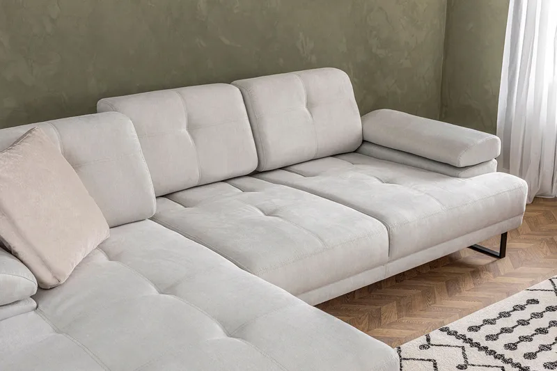 Kitimat Divansofa 3-seters - Beige - Møbler - Sofaer - Sofa med sjeselong - 3 seters sofa med divan