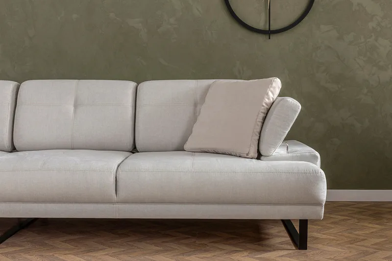 Kitimat Divansofa 3-seters - Beige - Møbler - Sofaer - Sofa med sjeselong - 3 seters sofa med divan