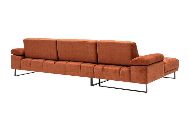 Kitimat Divansofa 3-seters - Oransje - Møbler - Sofaer - Sofa med sjeselong - 3 seters sofa med divan