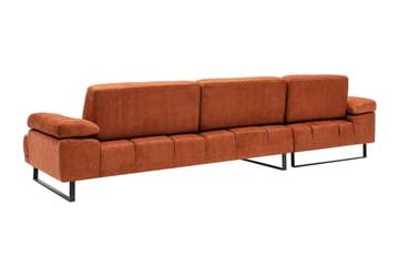 Kitimat Divansofa 3-seters - Oransje - Møbler - Sofaer - Sofa med sjeselong - 3 seters sofa med divan