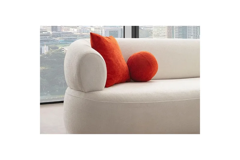 Kollumber Sofa med divan 3-seter - Hvit - Møbler - Sofaer - Sofa med sjeselong