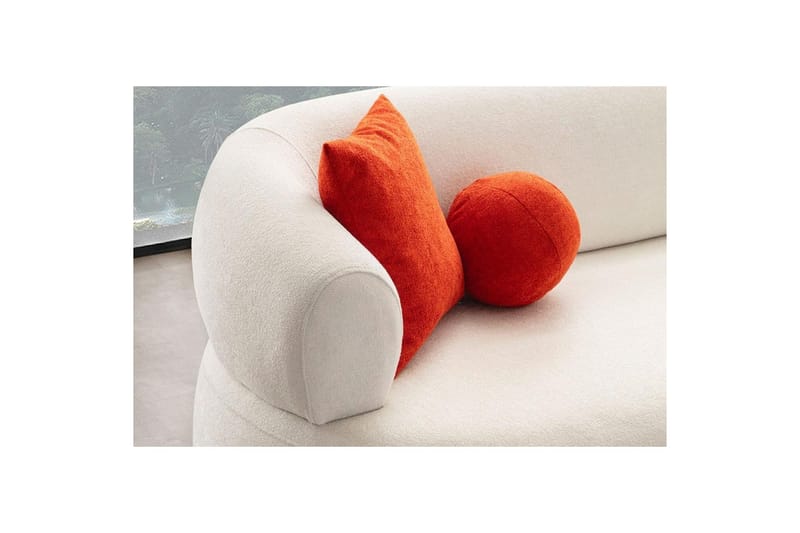 Kollumber Sofa med divan 3-seter - Hvit - Møbler - Sofaer - Sofa med sjeselong