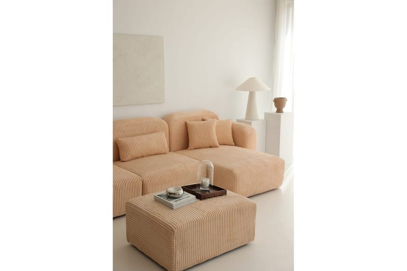 Kyrel Sofa med Divan 3-sits - Beige - Møbler - Sofaer - Sofa med sjeselong
