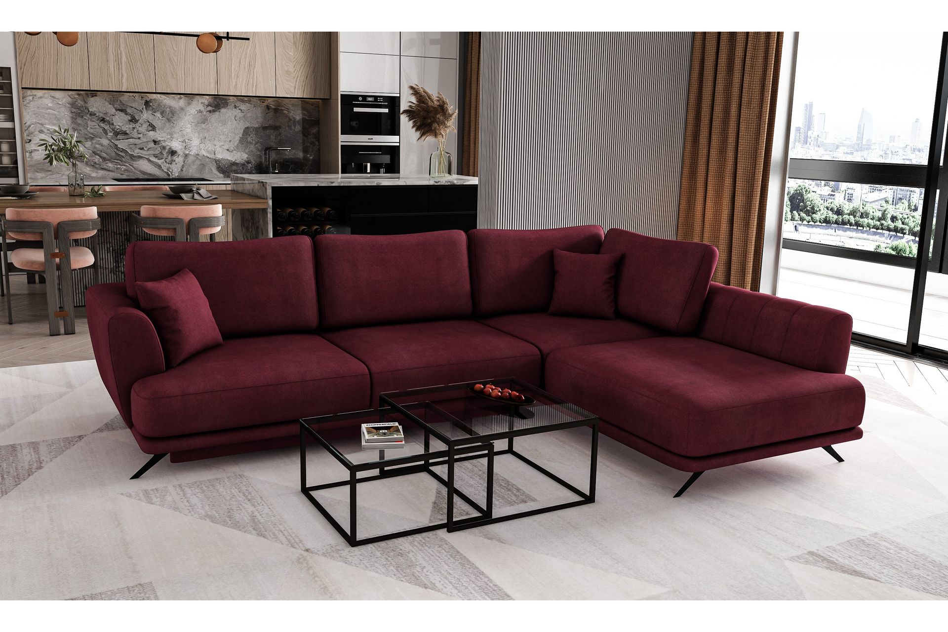 Larde sofa med Sjeselong Høyre - Møbler - Sofaer - Sofa med sjeselong