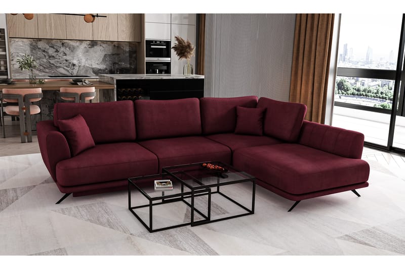 Larde sofa med Sjeselong Høyre - Møbler - Sofaer - Sofa med sjeselong