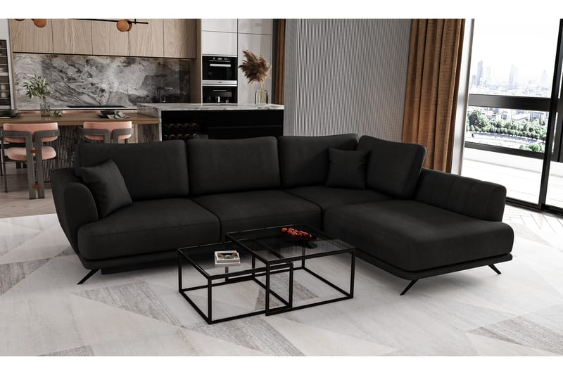 Larde sofa med Sjeselong Høyre - Møbler - Sofaer - Sofa med sjeselong