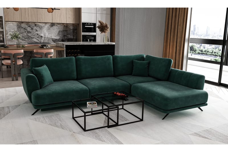 Larde sofa med Sjeselong Høyre - Møbler - Sofaer - Sofa med sjeselong