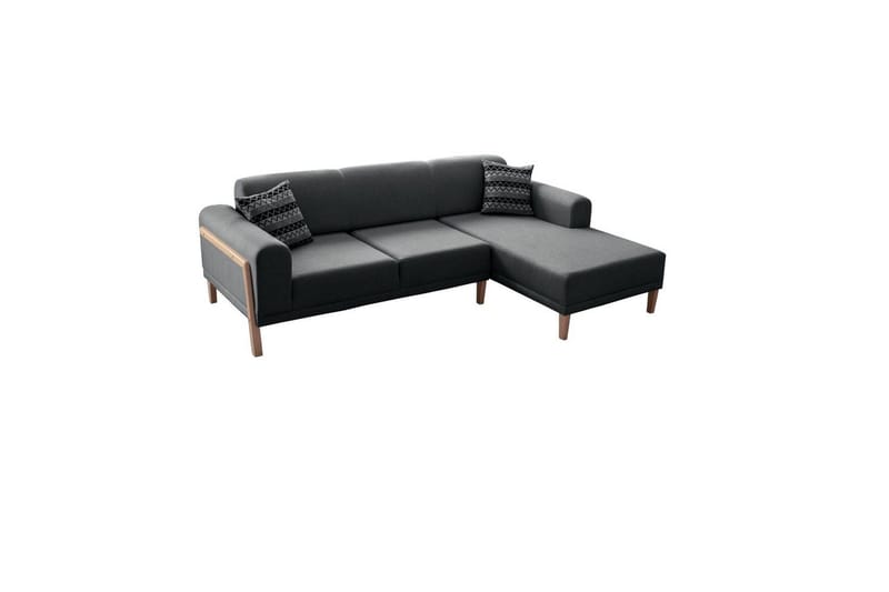 Latrona Sofa med divan 3-seter, Antrasitt