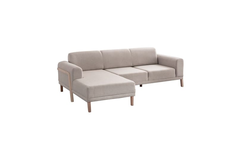 Latrona Sofa med divan 3-seter - Kremhvit - Møbler - Sofaer - Sofa med sjeselong