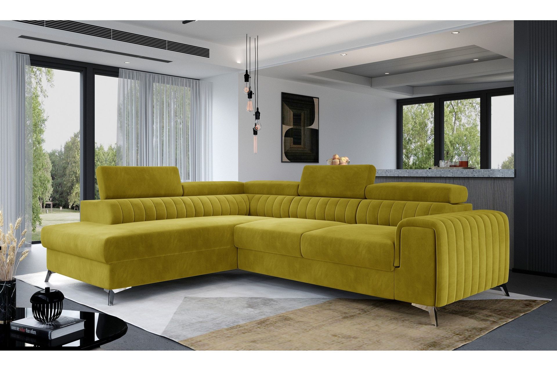 Laurece Sjeselongsofa Venstre - Gul