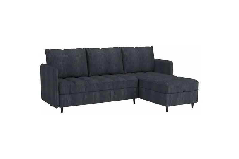 Lindhus Sofa med Divan 3-seter - Grå - Møbler - Sofaer - Sofa med sjeselong