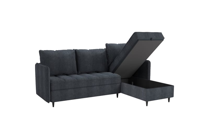 Lindhus Sofa med Divan 3-seter - Grå - Møbler - Sofaer - Sofa med sjeselong
