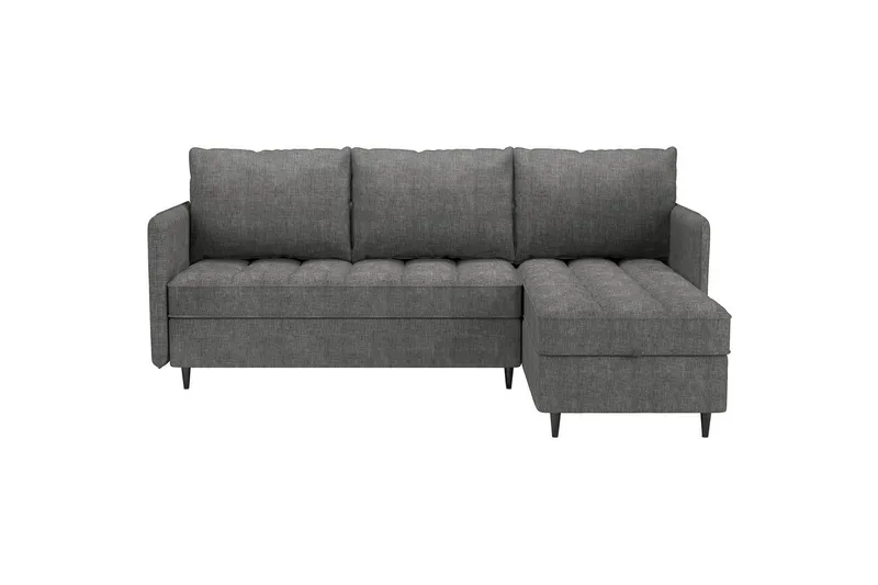Lindhus Sofa med Divan 3-seter - Grå - Møbler - Sofaer - Sofa med sjeselong