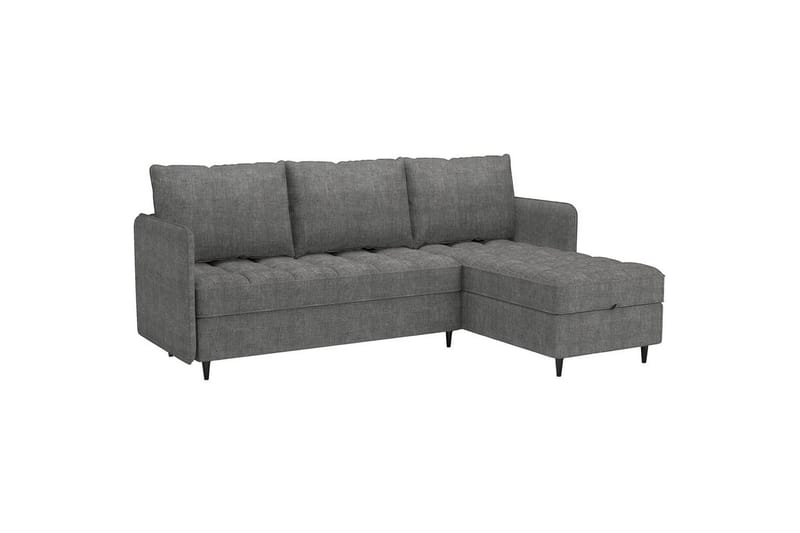 Lindhus Sofa med Divan 3-seter - Grå - Møbler - Sofaer - Sofa med sjeselong