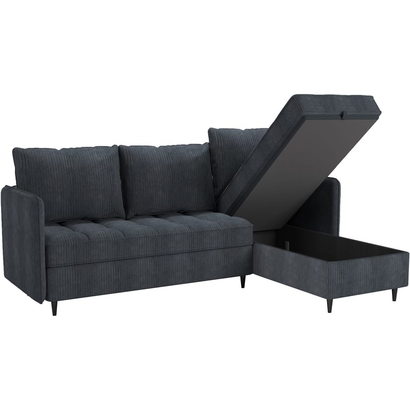 Lindhus Sofa med Divan 3-seter - Grå - Møbler - Sofaer - Sofa med sjeselong