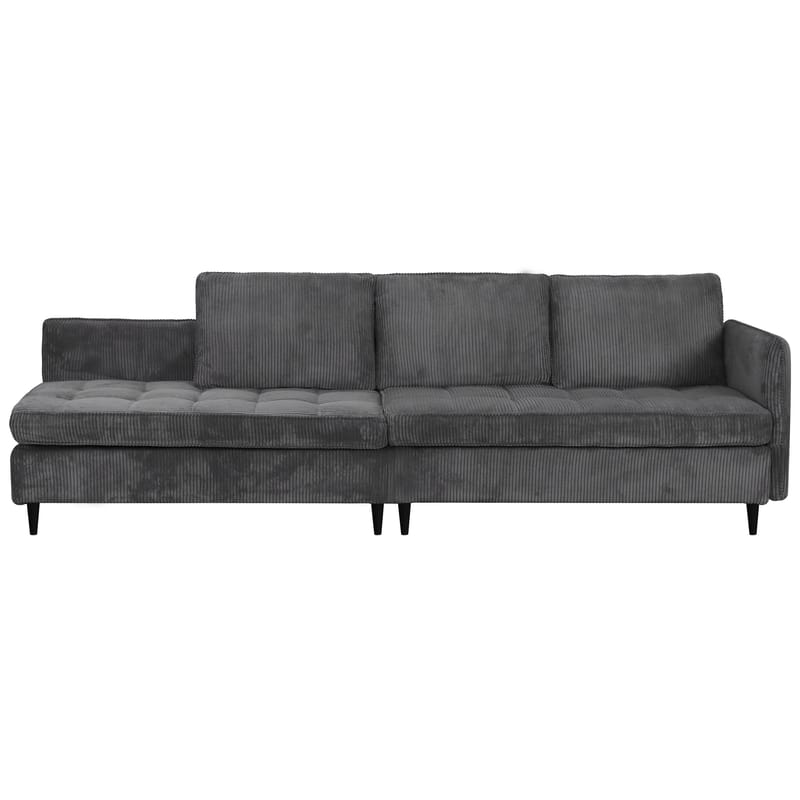 Lindhus Sofa med Divan 3-seter - Grå - Møbler - Sofaer - Sofa med sjeselong
