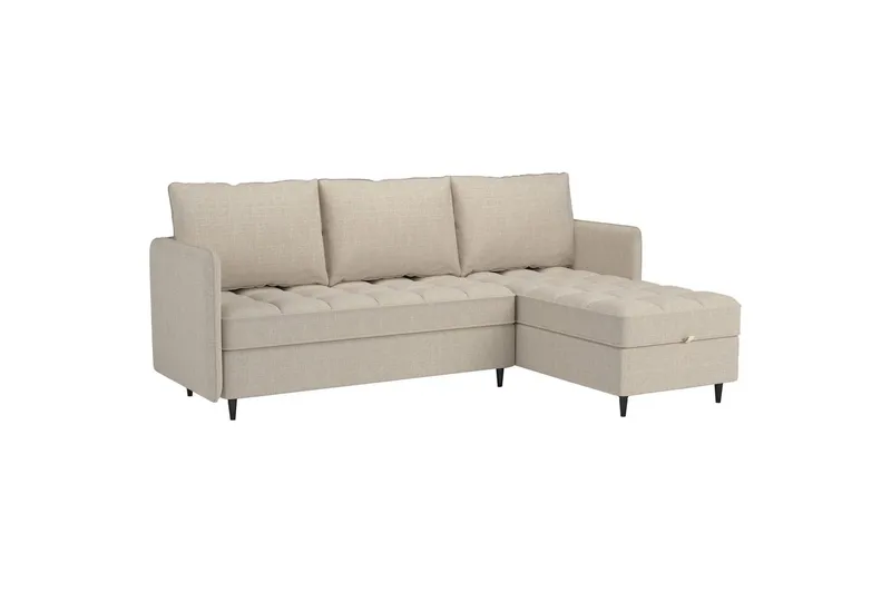 Lindhus Sofa med Divan 3-seter - Hvit - Møbler - Sofaer - Sofa med sjeselong