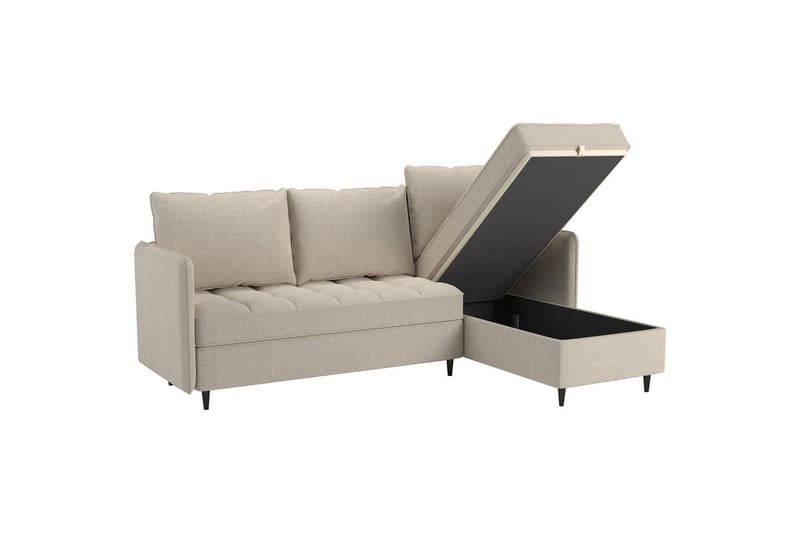 Lindhus Sofa med Divan 3-seter - Hvit - Møbler - Sofaer - Sofa med sjeselong