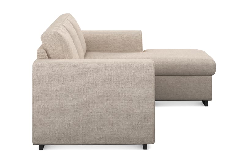 Link 3-seters Vendbar L-formet Divansofa i Stoff - Beige - Møbler - Sofaer - Sofa med sjeselong