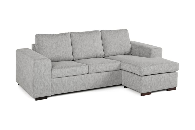 Link 3-seters Vendbar L-formet Divansofa i Stoff - Lys grå - Møbler - Sofaer - Sofa med sjeselong
