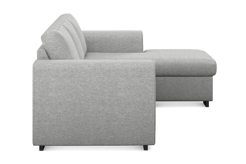 Link 3-seters Vendbar L-formet Divansofa i Stoff - Lys grå - Møbler - Sofaer - Sofa med sjeselong