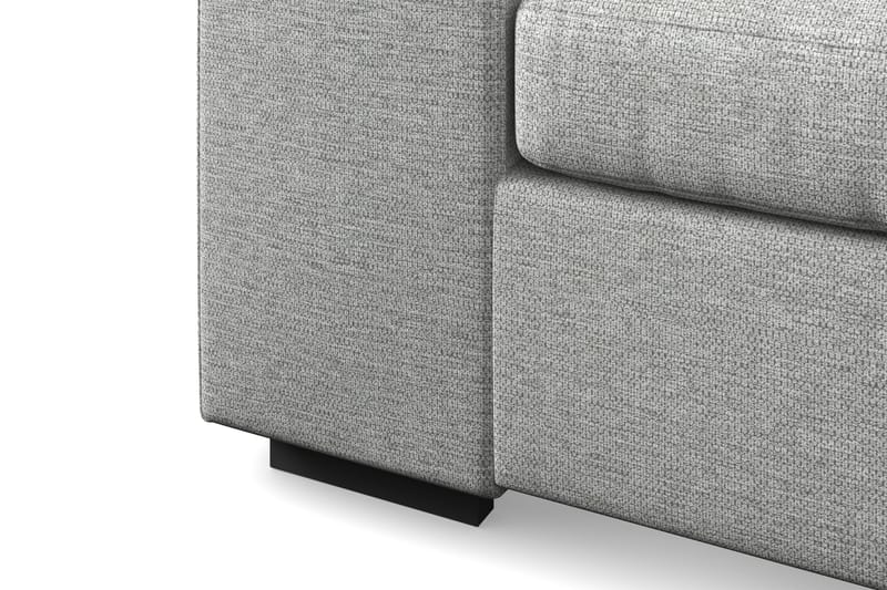 Link 4-seters Høyrevendt L-formet Large Sjeselongsofa i Stoff - Lys grå - Møbler - Sofaer - Sofa med sjeselong