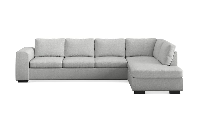 Link 4-seters Høyrevendt L-formet Large Sjeselongsofa i Stoff - Lys grå - Møbler - Sofaer - Sofa med sjeselong