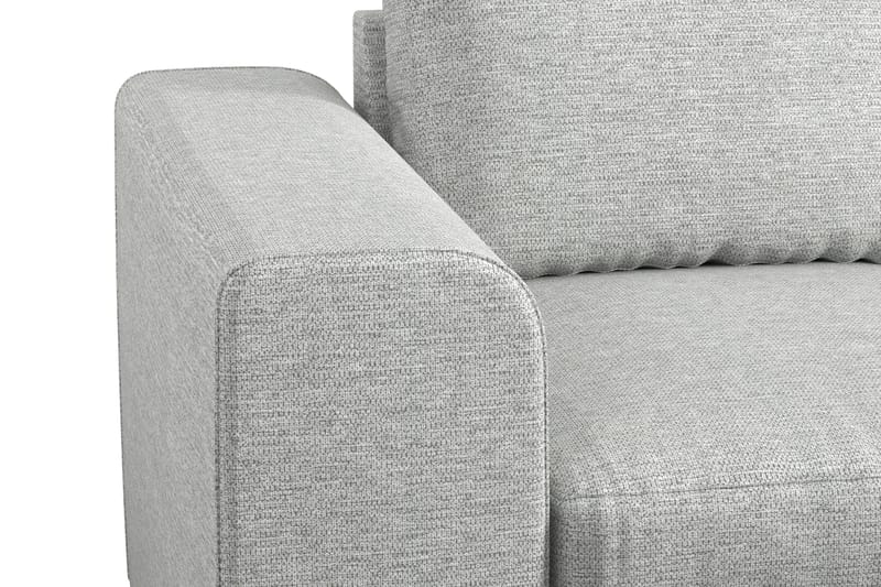 Link 4-seters Høyrevendt L-formet Sjeselongsofa i Stoff - Lys grå - Møbler - Sofaer - Sofa med sjeselong