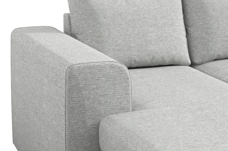 Link 4-seters U-formet Sofa med Dobbeldivan i Stoff - Lys grå - Møbler - Sofaer - Sofa med sjeselong