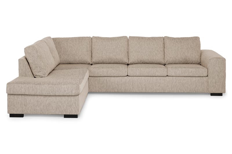 Link 4-seters Venstrevendt L-formet Large Sjeselongsofa i Stoff - Beige - Møbler - Sofaer - Sofa med sjeselong