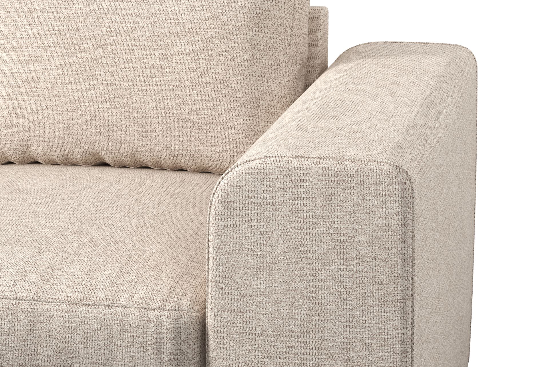 Link 4-seters Venstrevendt L-formet Large Sjeselongsofa i Stoff - Beige - Møbler - Sofaer - Sofa med sjeselong