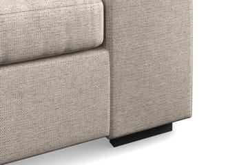 Link 4-seters Venstrevendt L-formet Large Sjeselongsofa i Stoff - Beige - Møbler - Sofaer - Sofa med sjeselong