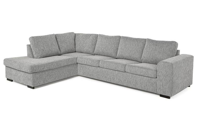 Link 4-seters Venstrevendt L-formet Large Sjeselongsofa i Stoff - Lys grå - Møbler - Sofaer - Sofa med sjeselong