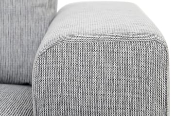 Link 4-seters Venstrevendt L-formet Large Sjeselongsofa i Stoff - Lys grå - Møbler - Sofaer - Sofa med sjeselong