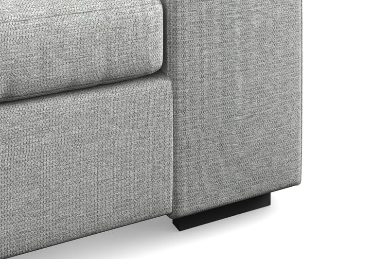 Link 4-seters Venstrevendt L-formet Large Sjeselongsofa i Stoff - Lys grå - Møbler - Sofaer - Sofa med sjeselong