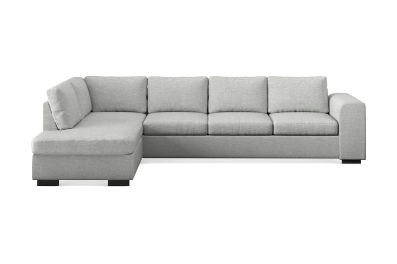 Link 4-seters Venstrevendt L-formet Large Sjeselongsofa i Stoff - Lys grå - Møbler - Sofaer - Sofa med sjeselong