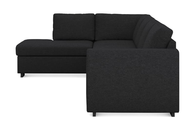 Link 4-seters Venstrevendt L-formet Large Sjeselongsofa i Stoff - Svart - Møbler - Sofaer - Sofa med sjeselong
