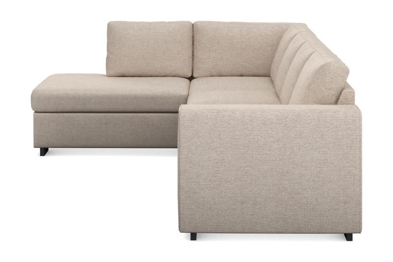 Link 4-seters Venstrevendt L-formet Sjeselongsofa i Stoff - Beige - Møbler - Sofaer - Sofa med sjeselong