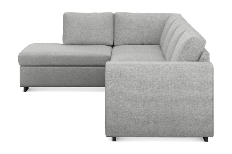 Link 4-seters Venstrevendt L-formet Sjeselongsofa i Stoff - Lys grå - Møbler - Sofaer - Sofa med sjeselong