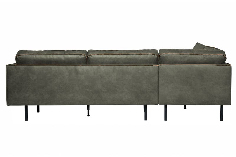 Lissbon 3-seter Venstrevendt L-formet Hjørnesofa 266 cm i Lær - Grønn - Møbler - Sofaer - Sofa med sjeselong